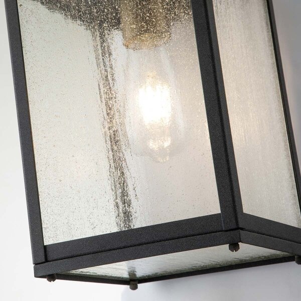 Quintiesse QN-LAHDEN2-M-WZC-Ven Aplica de perete pentru exterior LAHDEN M 1xE27/60W/230V IP44 negru/auriu