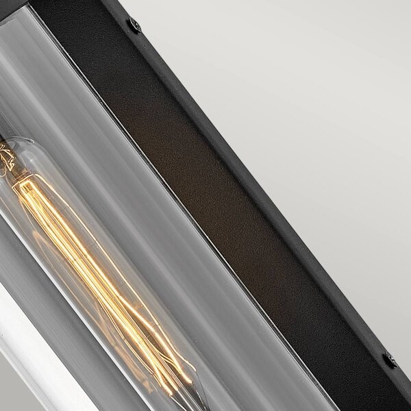 Quintiesse QN-PEARSON-M-TK - Aplica de perete pentru exterior PEARSON M 1xE27/60W/230V IP44 negru