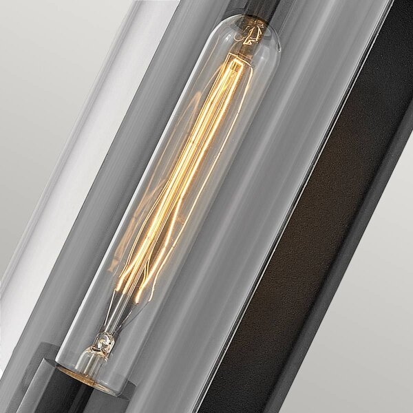 Quintiesse QN-PEARSON-M-TK - Aplica de perete pentru exterior PEARSON M 1xE27/60W/230V IP44 negru