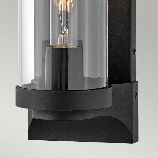Quintiesse QN-PEARSON-M-TK - Aplica de perete pentru exterior PEARSON M 1xE27/60W/230V IP44 negru