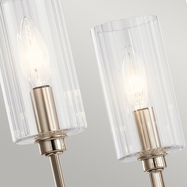 Quintiesse QN-KIMROSE6-PN - Lustru cu tijă KIMROSE 6xE14/40W/230V, crom lucios