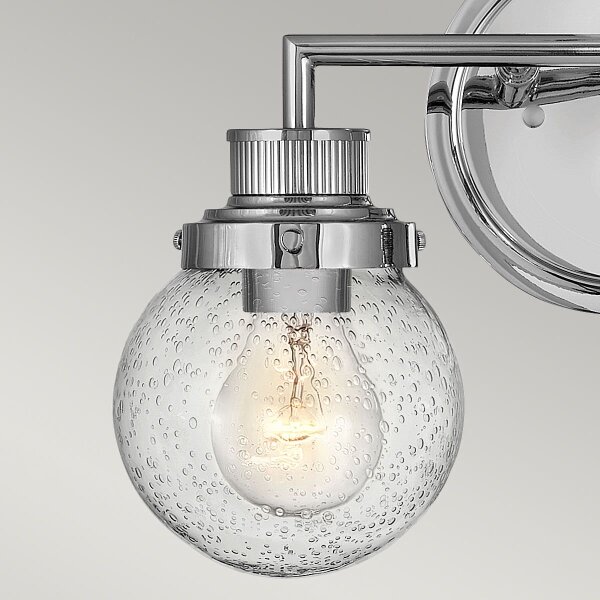 Quintiesse QN-POPPY2-PC-BATH Aplică de perete pentru baie POPPY 2xE27/60W/230V IP44 crom lucios