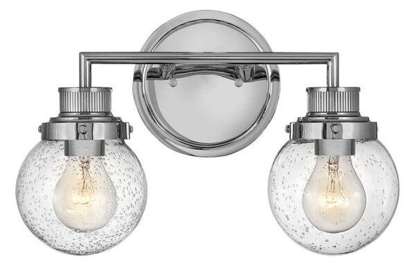 Quintiesse QN-POPPY2-PC-BATH Aplică de perete pentru baie POPPY 2xE27/60W/230V IP44 crom lucios