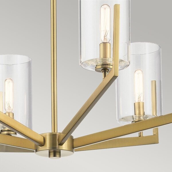 Quintiesse QN-NYE6-BNB - Lustru pe tijă NYE 6xE14/40W/230V auriu
