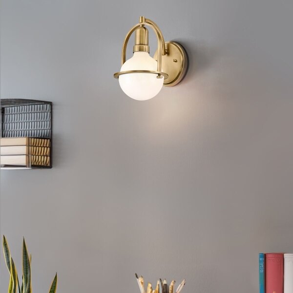 Quintiesse QN-SOMERSET1-HB - Lampă de perete SOMERSET, 1xE27/60W/230V, aurie