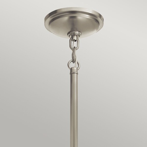 Quintiesse QN-TOLLIS-P-BN - Lampă suspendată pe tijă TOLLIS, 1xE27/40W/230V, crom mat