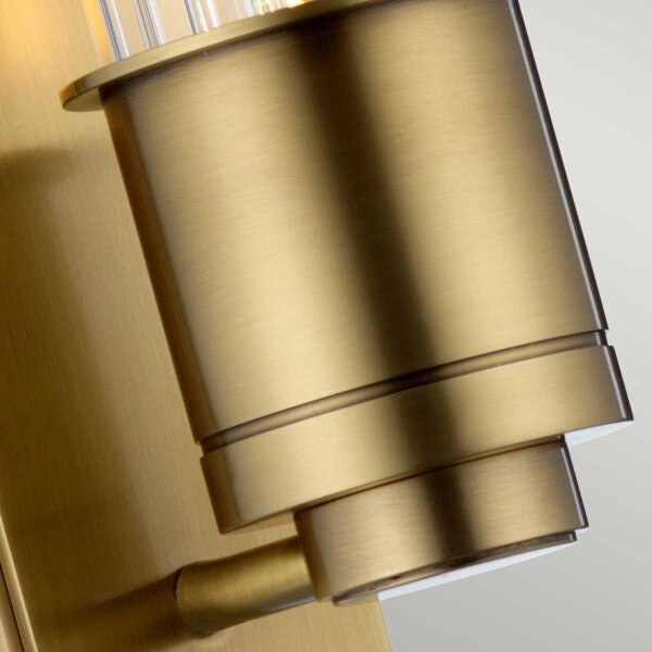 Quintiesse QN-WELLINGTON1-AB - Aplica de perete pentru baie WELLINGTON, 1xE27/60W/230V, IP44, finisaj auriu