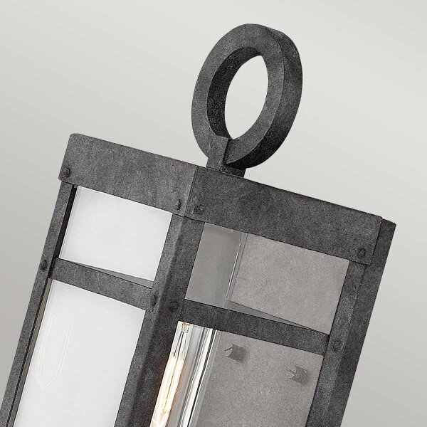 Quintiesse QN-PORTER-S-DZ - Aplică de perete pentru exterior PORTER S, 1xE27/60W/230V, IP44, negru