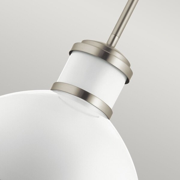 Quintiesse QN-TOLLIS-P-BN - Lampă suspendată pe tijă TOLLIS, 1xE27/40W/230V, crom mat