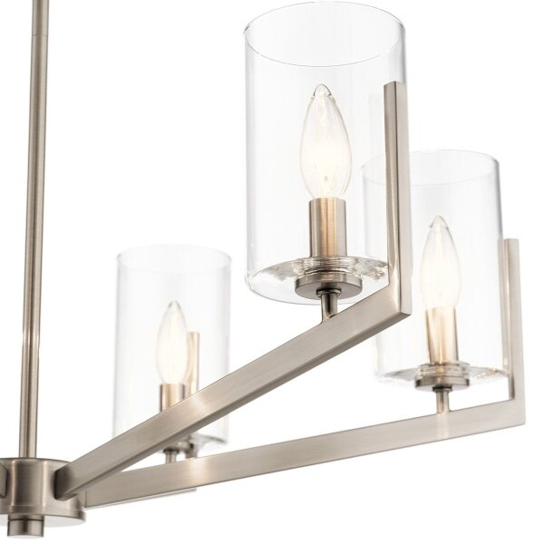 Quintiesse QN-NYE6-CLP - Lustru cu tijă NYE 6xE14/40W/230V crom mat