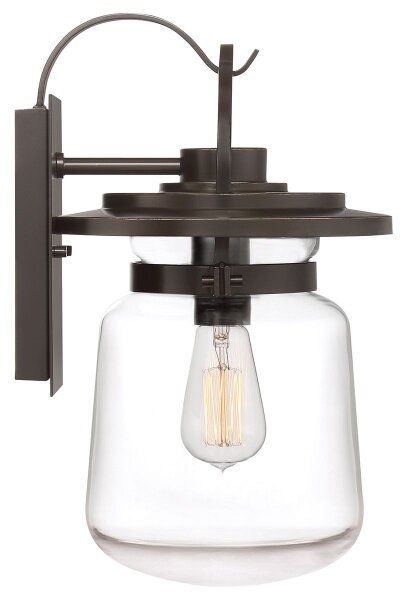 Quintiesse QN-LASALLE-M-WT Lampă de perete pentru exterior LASALLE M, soclu 1xE27, 60W max., 230V, IP44, bronz