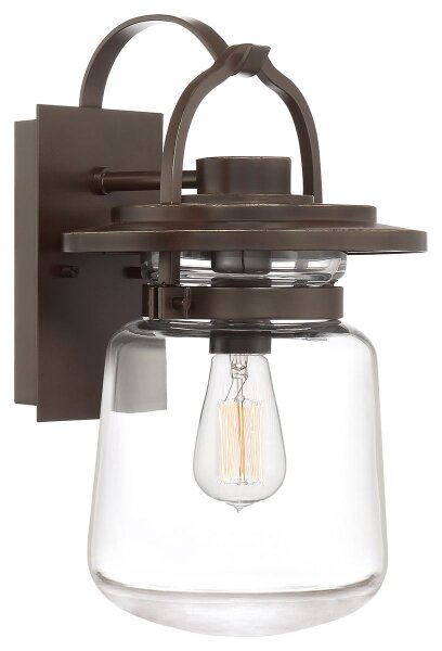 Quintiesse QN-LASALLE-M-WT Lampă de perete pentru exterior LASALLE M, soclu 1xE27, 60W max., 230V, IP44, bronz