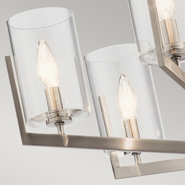 Quintiesse QN-NYE6-CLP - Lustru cu tijă NYE 6xE14/40W/230V crom mat