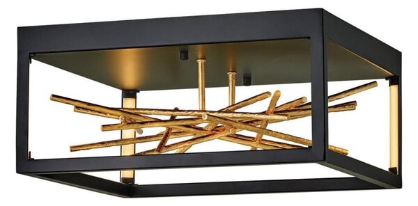 Quintiesse QN-STYX-LED-F-BG - Plafonieră LED STYX/8W/230V negru/auriu