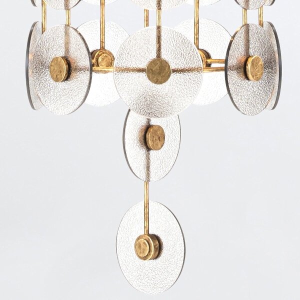 Quintiesse QN-MERIDIAN-9P-DG - Candelabru cu lanț MERIDIAN 9xE14/40W/230V auriu
