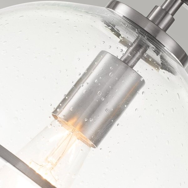 Quintiesse QN-SOMERSET-F-C-BN - Plafonieră SOMERSET 1xE27/60W/230V, crom mat