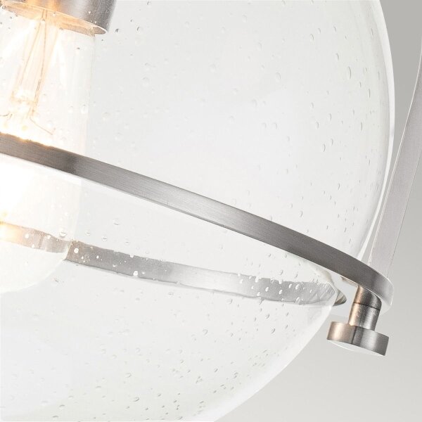 Quintiesse QN-SOMERSET-F-C-BN - Plafonieră SOMERSET 1xE27/60W/230V, crom mat