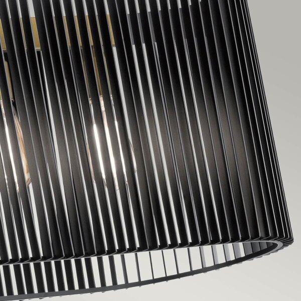 Quintiesse QN-LINARA-ISLE-BK - Lustră cu tijă LINARA 5xE27/60W/230V negru/auriu