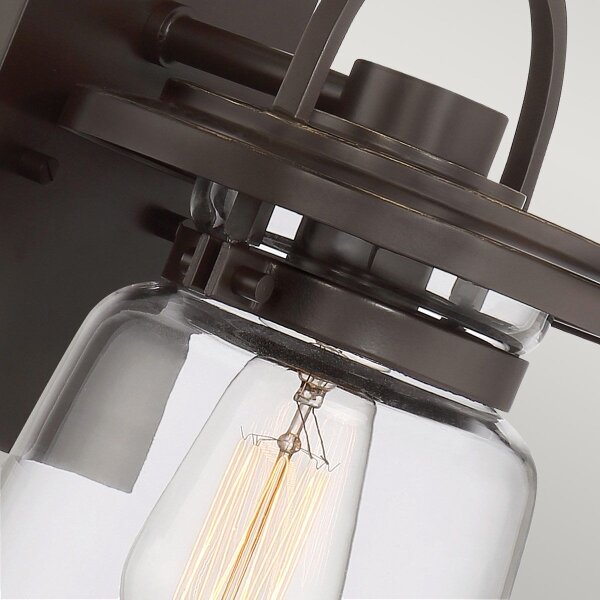 Quintiesse QN-LASALLE-S-WT Aplică de perete pentru exterior LASALLE S 1xE27/60W/230V IP44 bronz