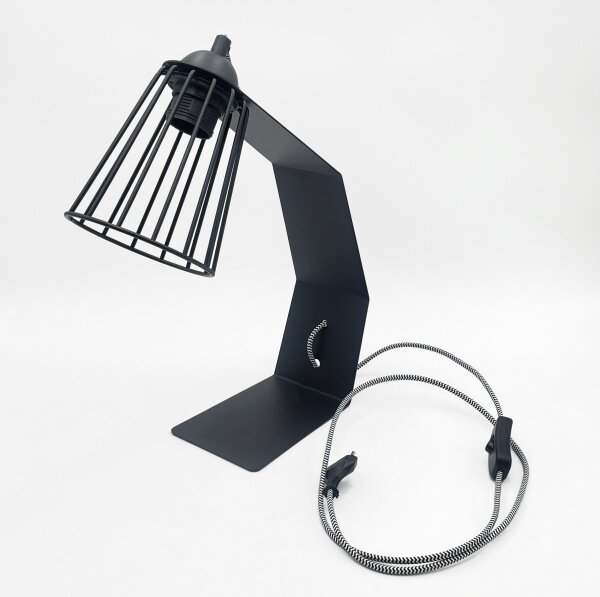 Lampă de masă NANDO 1xE27/15W/230V neagră