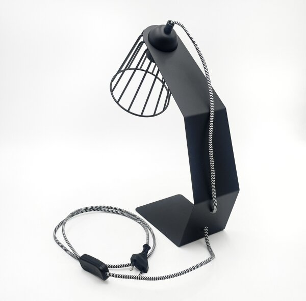 Lampă de masă NANDO 1xE27/15W/230V neagră