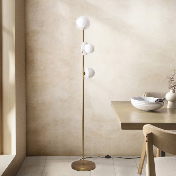 Endon 120042 - Lampadar CERCHIO 3xG9/5W/230V alamă