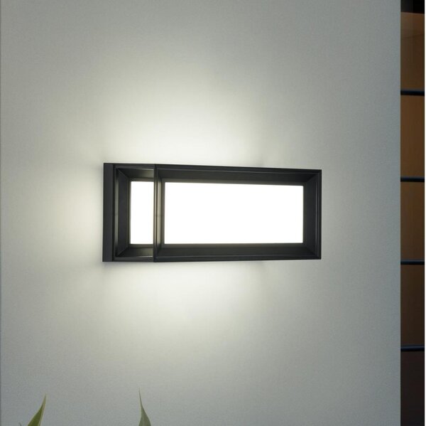 Brilagi - Aplică de perete pentru exterior PARKER 1xE27/60W/230V neagră IP44