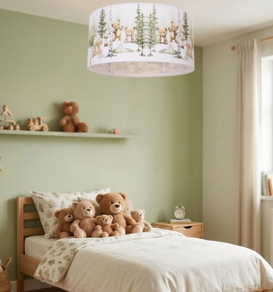 Plafonieră pentru copii KIDS ROOM 1xE27/60W/230V, diam. 40 cm, design cu animale