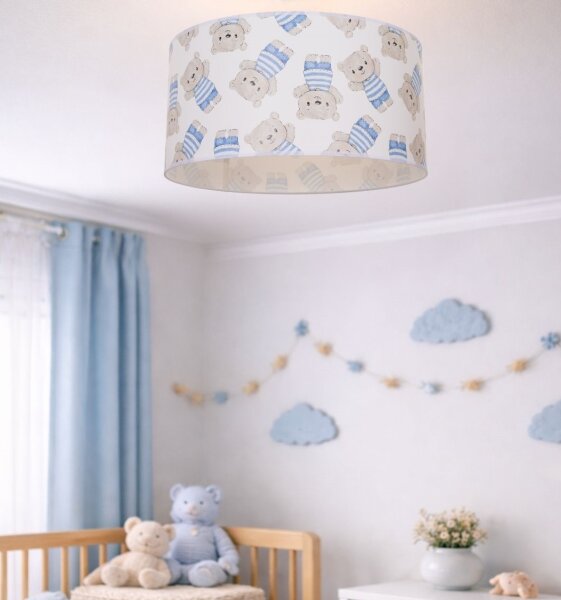 Plafonieră pentru copii KIDS ROOM, 1xE27/60W/230V, diametru 40 cm, ursuleț