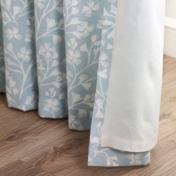 Draperii albastre 2 buc. 168x137 cm Brooke Floral – Catherine Lansfield