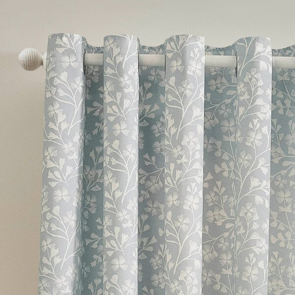 Draperii albastre 2 buc. 168x137 cm Brooke Floral – Catherine Lansfield