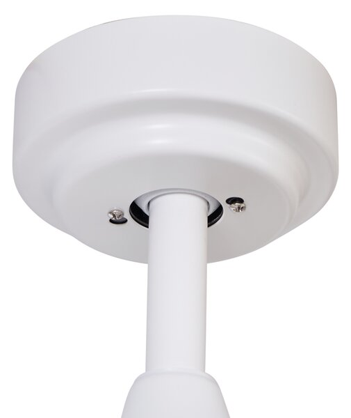 Ventilator inteligent de tavan alb cu imprimeu de lemn 132cm incl. LED Dimmable cu telecomandă - Joly