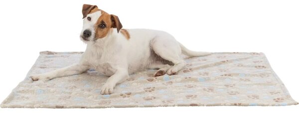 Pătură bej pentru câini din polar/fleece 100x70 cm Trixie Laslo – Plaček Pet Products