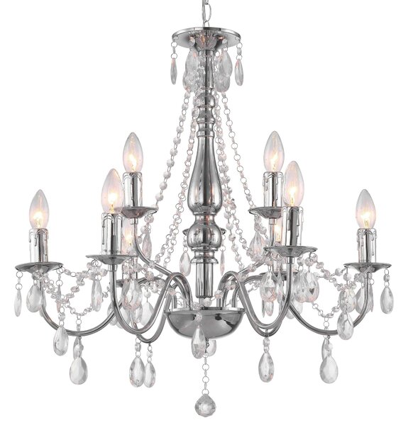 Lampă suspendată EBT016-9CP CHROME