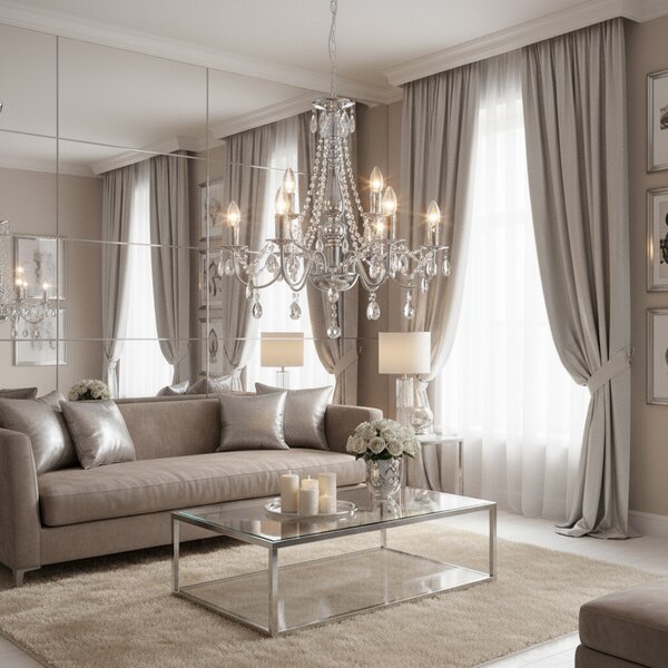 Lampă suspendată EBT016-9CP CHROME