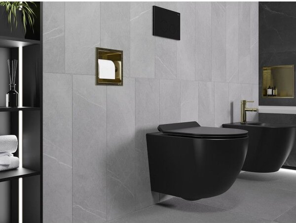 Mexen X-Wall-P suport pentru hârtie igienică, auriu periat - 1953