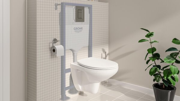 Grohe Solido cadru încastrat cu buton și sigiliu pentru vas wc suspendat 39930000