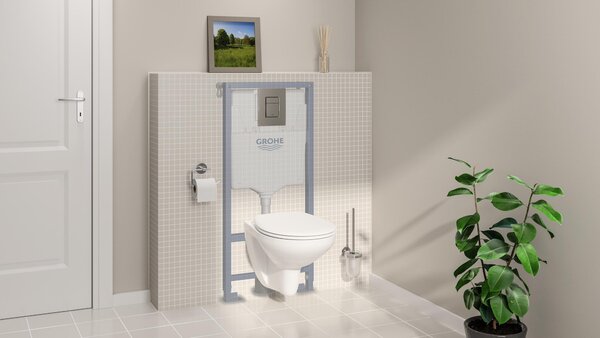 Grohe Solido cadru încastrat cu buton și sigiliu pentru vas wc suspendat 39930000