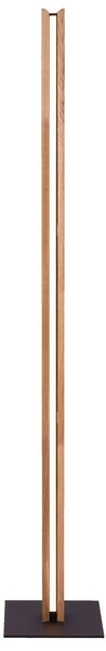 Elobra Lampadar LED Chile cu 4 laturi, stejar/ardzie colorată, 150 cm, reglabil, Lemn, Camera de zi / sufragerie, Lemn