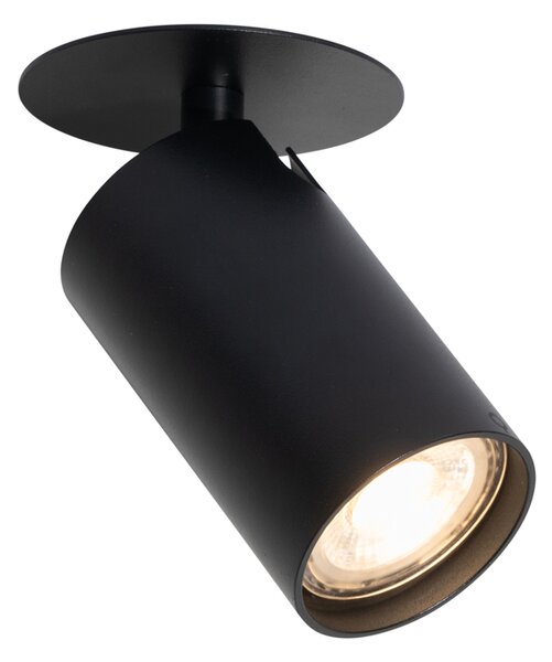 Spot modern integrat negru GU10 50mm - Chels