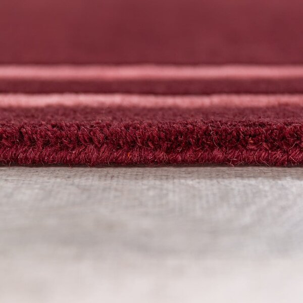 Covor burgundy țesut manual din lână 120x170 cm Gatsby – Flair Rugs