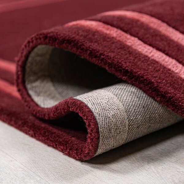 Covor burgundy țesut manual din lână 120x170 cm Gatsby – Flair Rugs