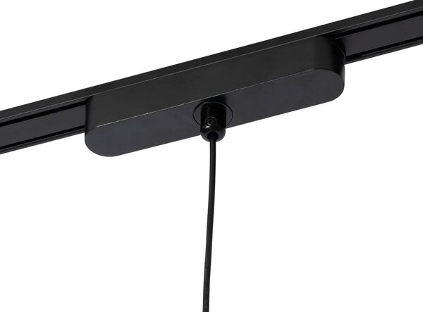 Pendantă modernă neagră pentru sistem de șine monofazat cu LED inclus - Magnetic Vance
