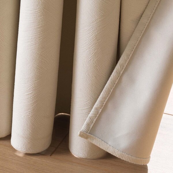 Draperie bej din catifea 140x260 cm Olympe – douceur d'intérieur