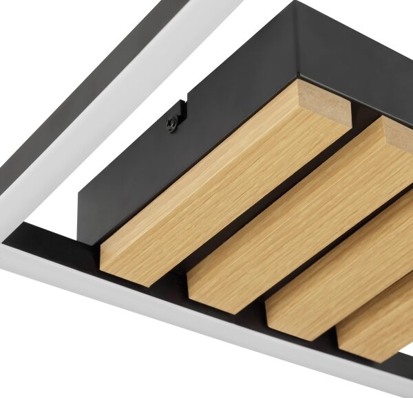Brilliant - Plafonieră LED dimmabilă CALMA LED/15W/230V neagră