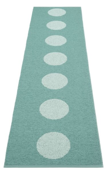 Covor tip traversă pentru interior și exterior turcoaz 70x280 cm Vera Pop Jade – Pappelina