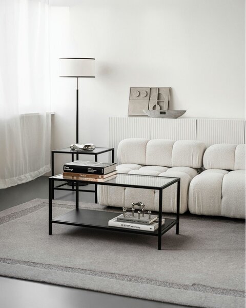 Covor gri din lână 200x300 cm Morphic Rocca – Agnella