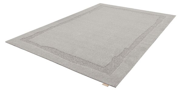 Covor gri din lână 200x300 cm Morphic Rocca – Agnella