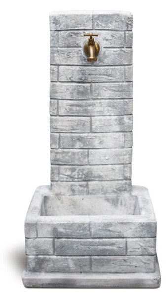 Fântână din beton pentru grădină Verona, gri