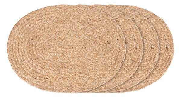Suporturi pentru farfurii 4 buc. din iută 35x45 cm Bombay – House Nordic